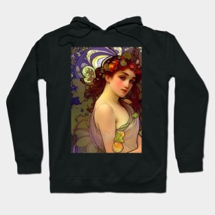 Art Noveau Lady Hoodie